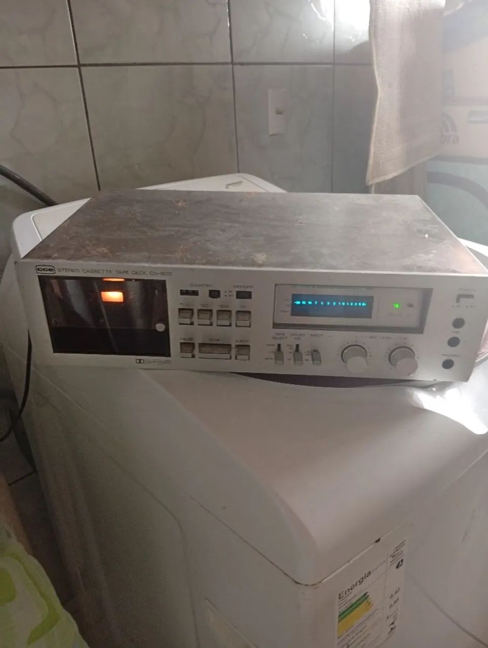 Tape deck cce CD 500 ligando com as funções mais não testado - Foto 4