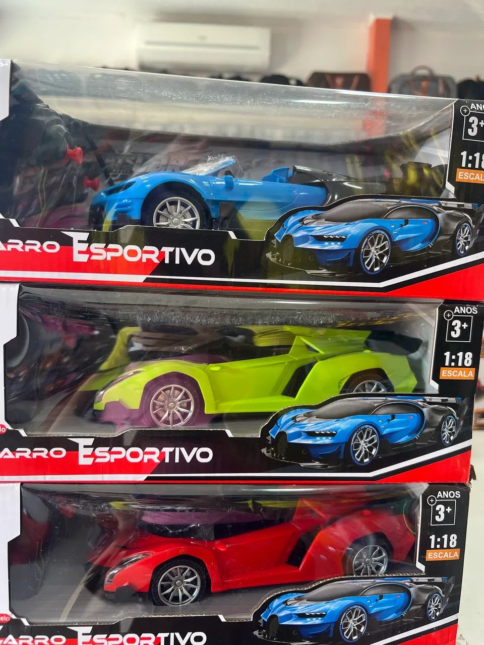 Carro esportivo elétrico com controle