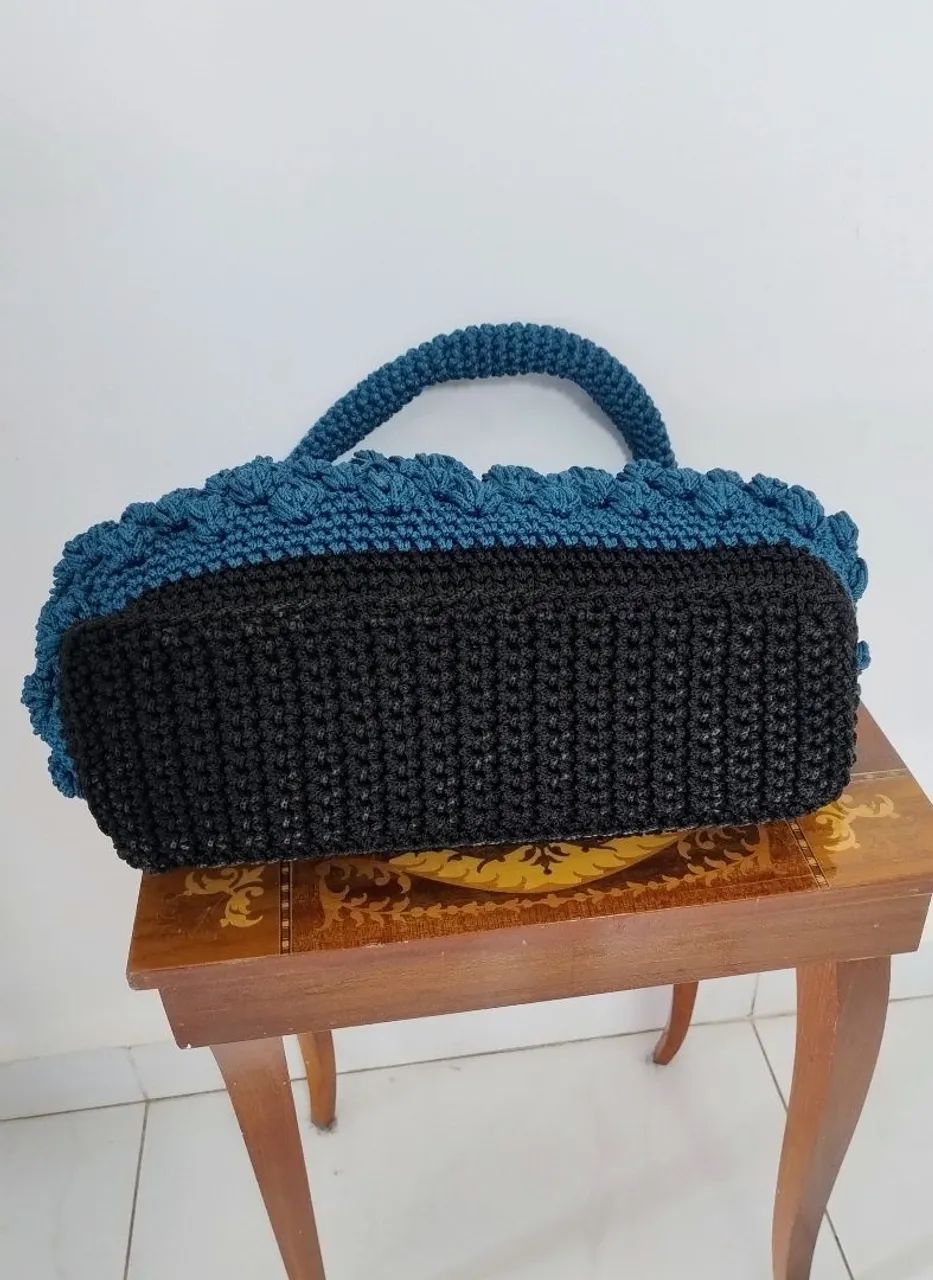 Bolsa de crochê moderno  - Foto 2