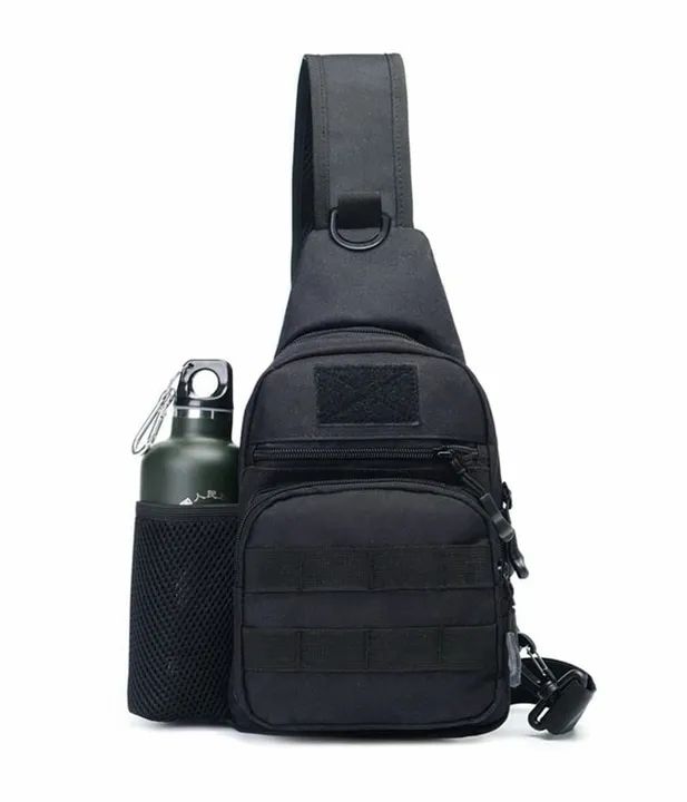 Mochila de Ombro Tática Preta
