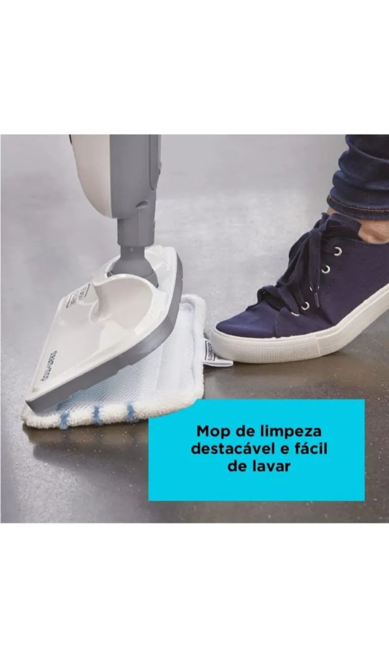 Black Decker Vaporizador SteamMop 7 em 1, Vaporizador de Limpeza Vertical - Foto 2