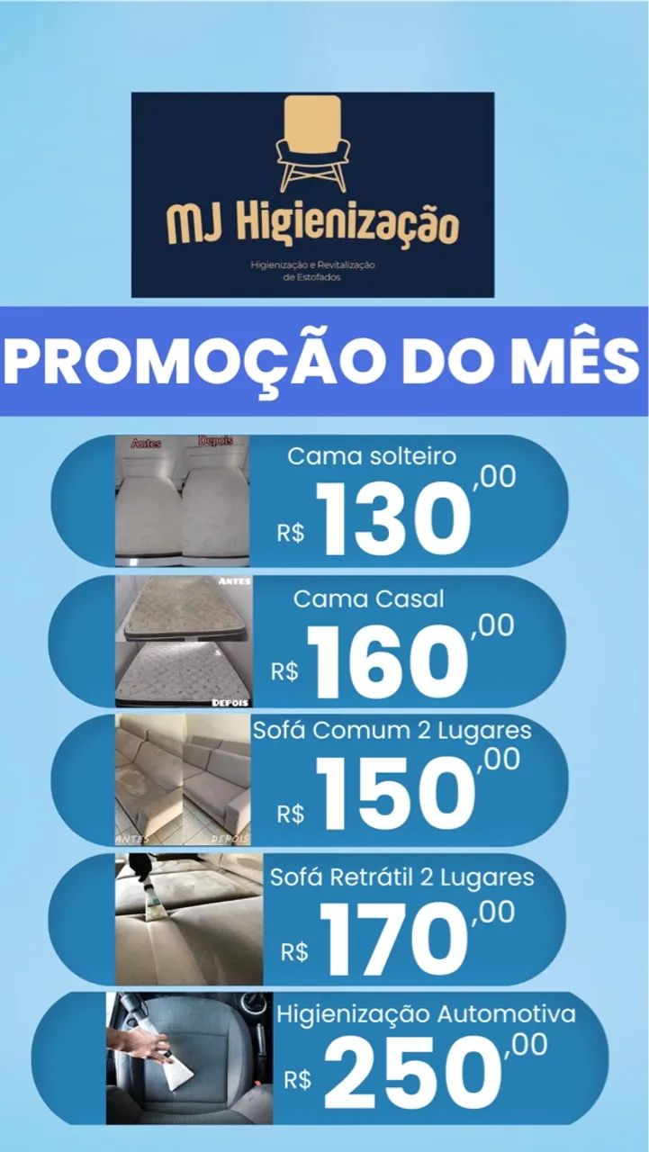 Higienização de estofados
