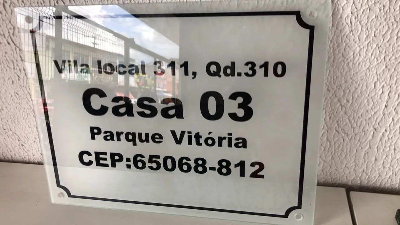 Placas de endereço personalizada