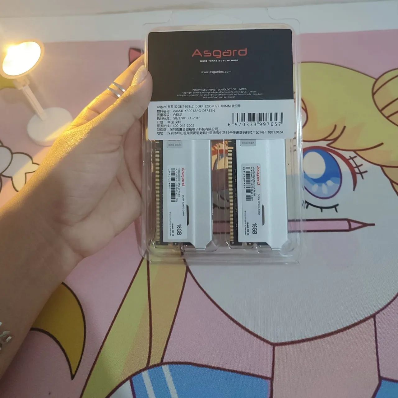 Memória RAM ASGARD DDR4 3200MHz com dois pentes de 16GB. - Foto 4