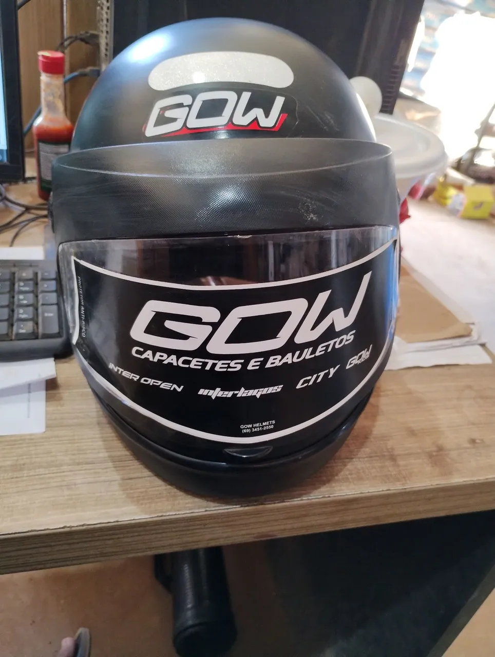 Capacete GOW Inter Open - Preto