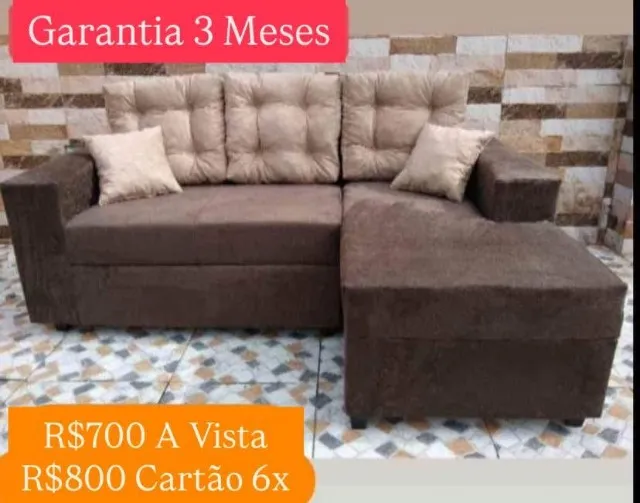Sofá Luxuoso com Cheaser de Fábrica