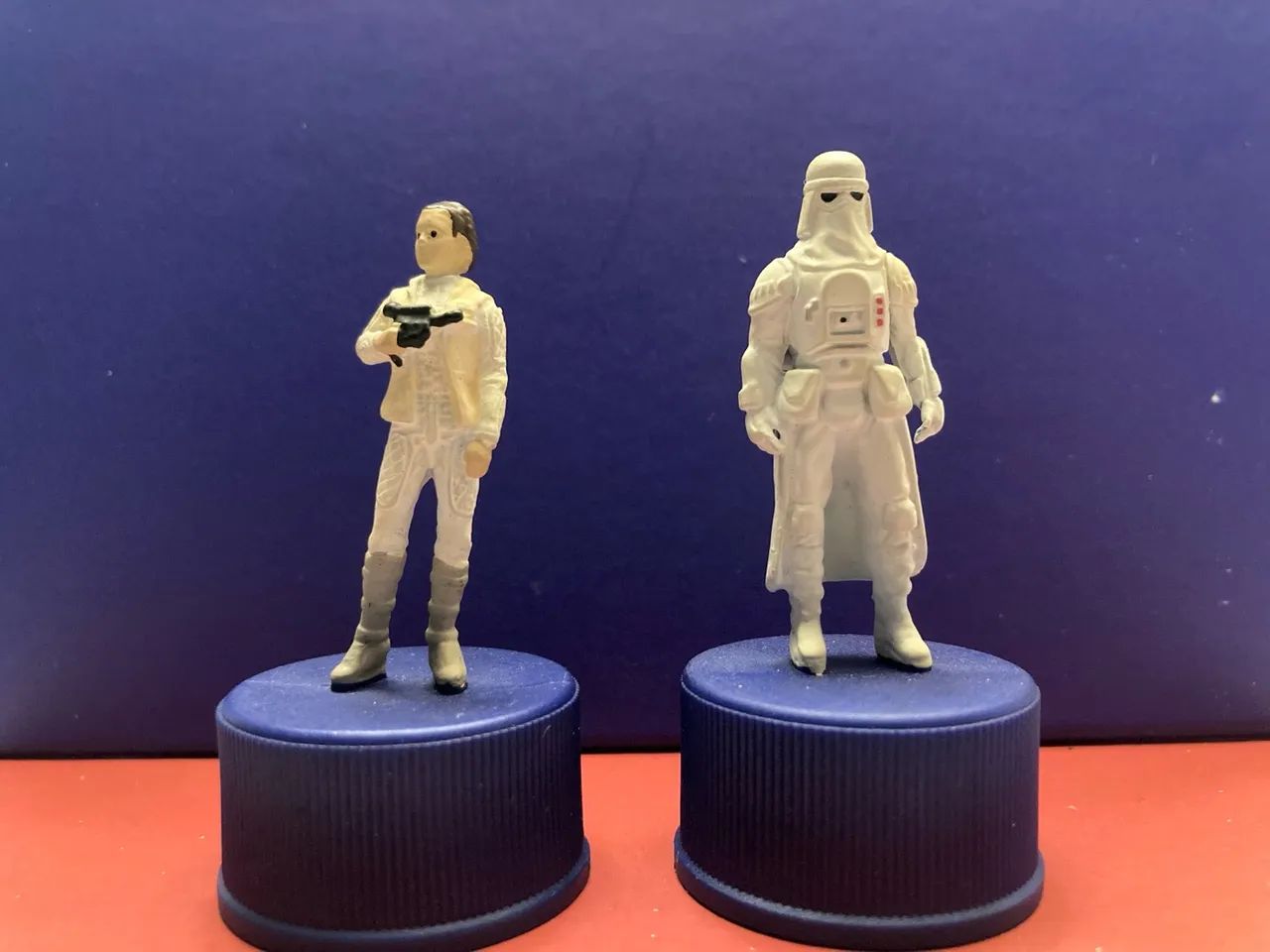 Miniaturas Star Wars - Princesa Leia ( hoth ) e Snowtrooper Pepsi Japão 2002