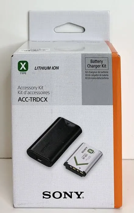 Kit bateria NP-BX1 e carregador originais para Câmera e filmadora Sony - kit ACC-TRDCX
