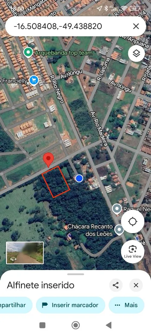Chácara terreno Goianira