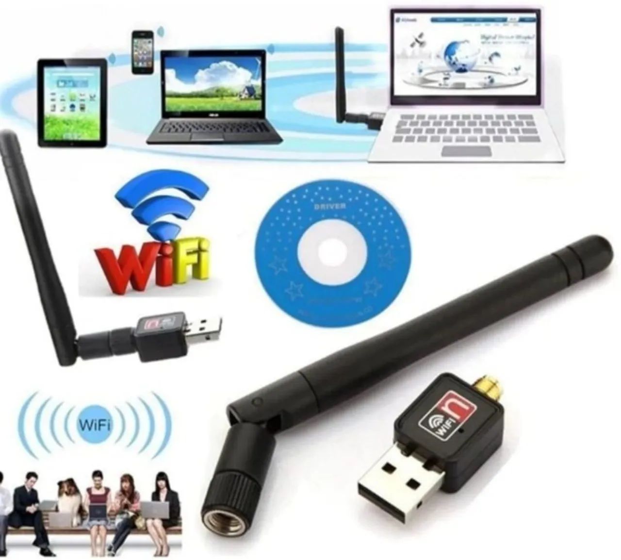 Adaptador USB Wi-Fi 1200Mbps 802.11n - Foto 4