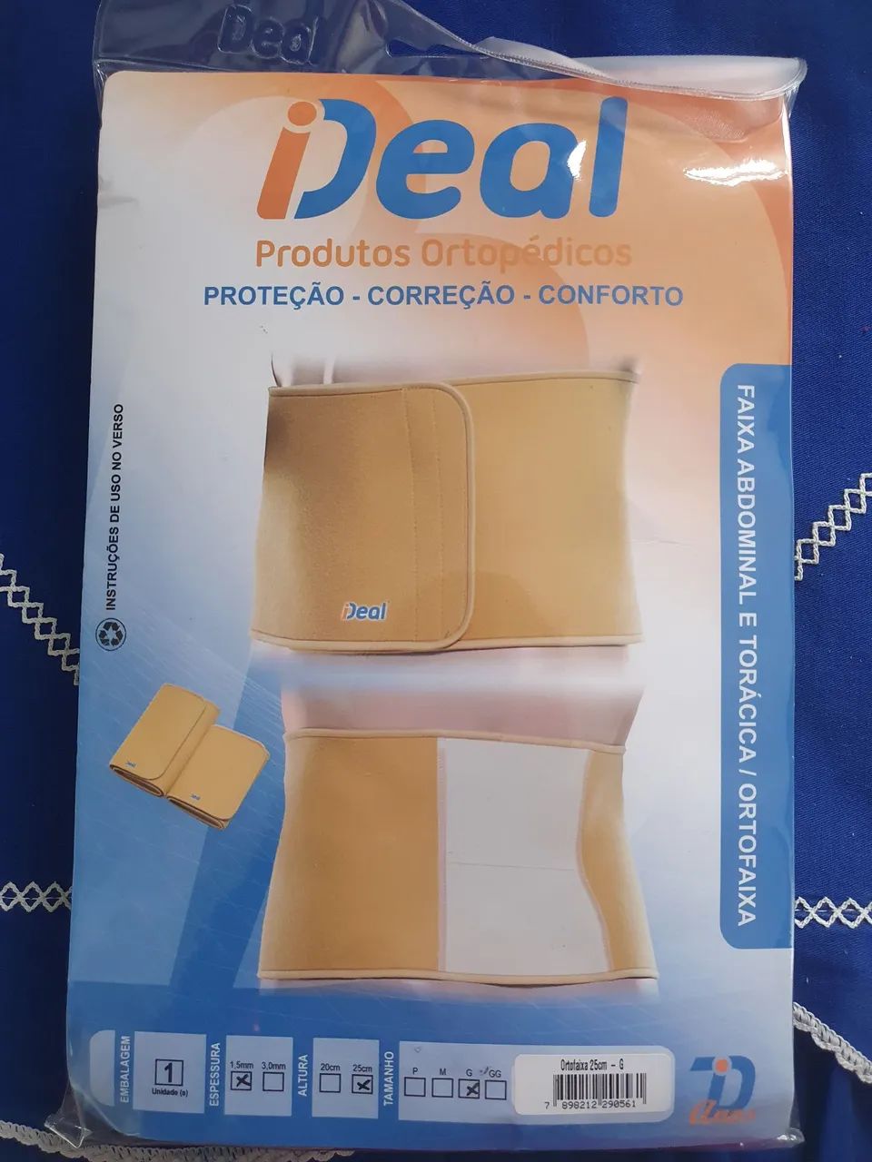 Ortofaixa/cinta abdominal e torácica 