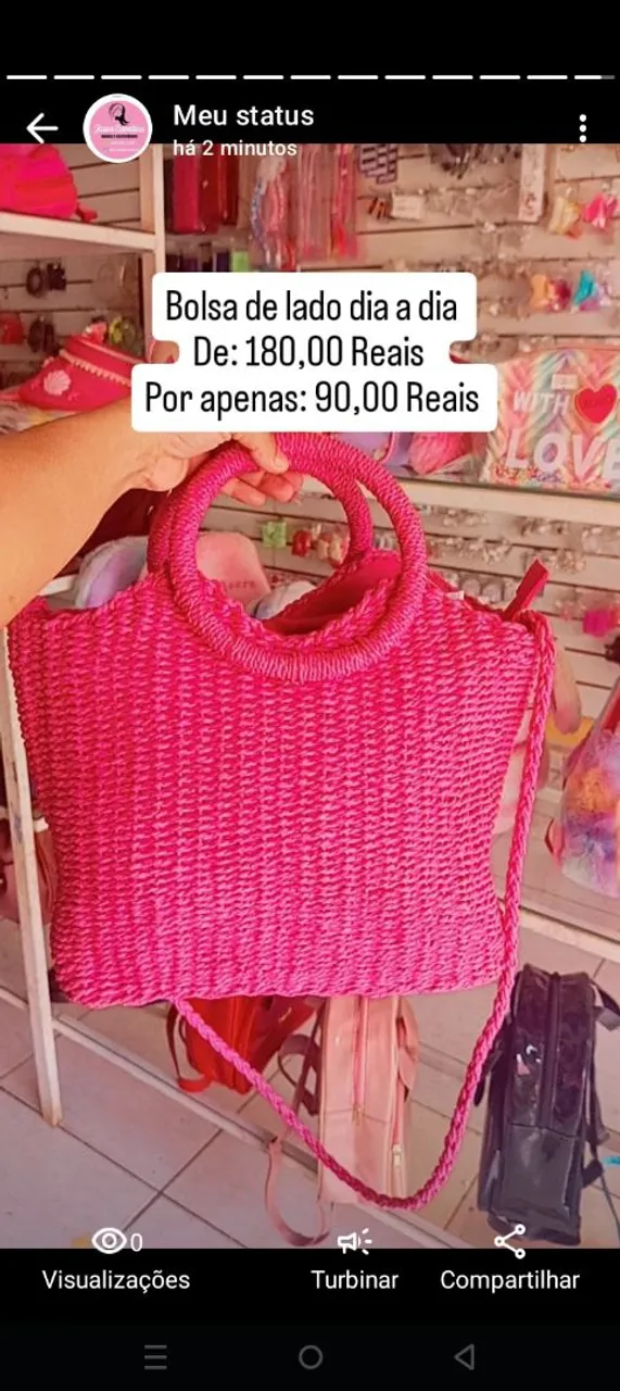Bolsa de lado dia a dia
