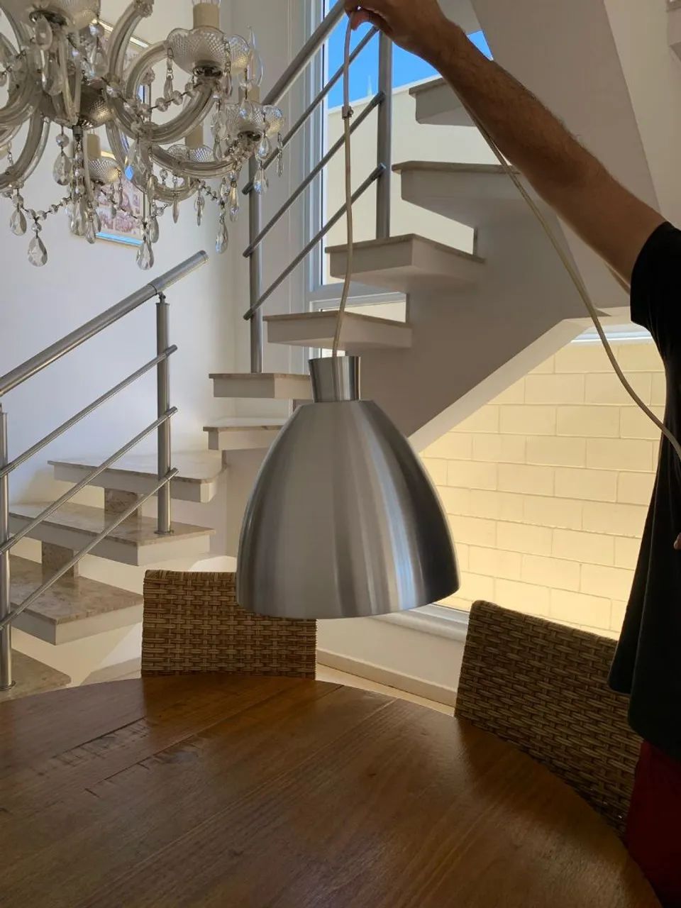 Luminária Pendente em Aço Inox - Foto 3