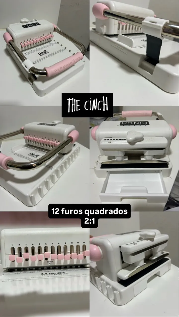 The Cinch - Encadernadora de 12 furos quadrados