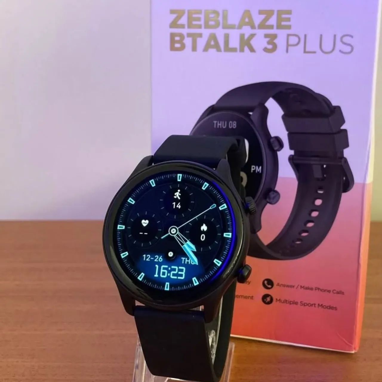 Relógio Smartwatch Zeblaze Btalk 3 Plus Á Prova Dágua 