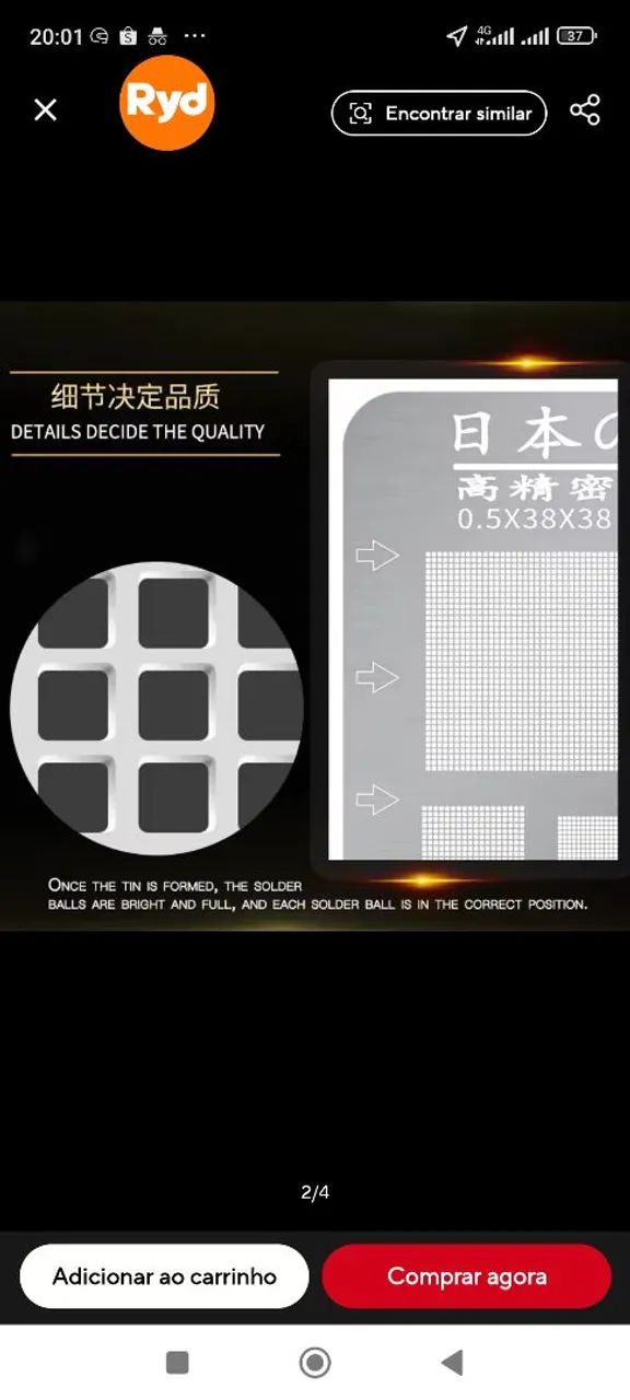 Estêncil Jabe para Reparo de iPhones - Foto 2