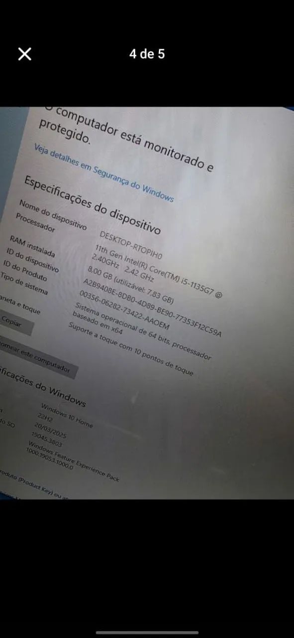 Surface Laptop GO 2 i5 8gb 128gb - Foto 4