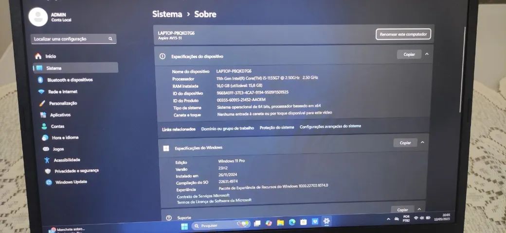 Notebook Acer Aspire Vero  AV15-51Novo - Foto 2