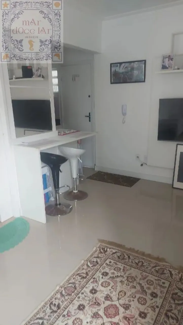 Venda Apartamento Santos SP - mAr dOce lAr living mobiliado pronto para morar no Conjunto