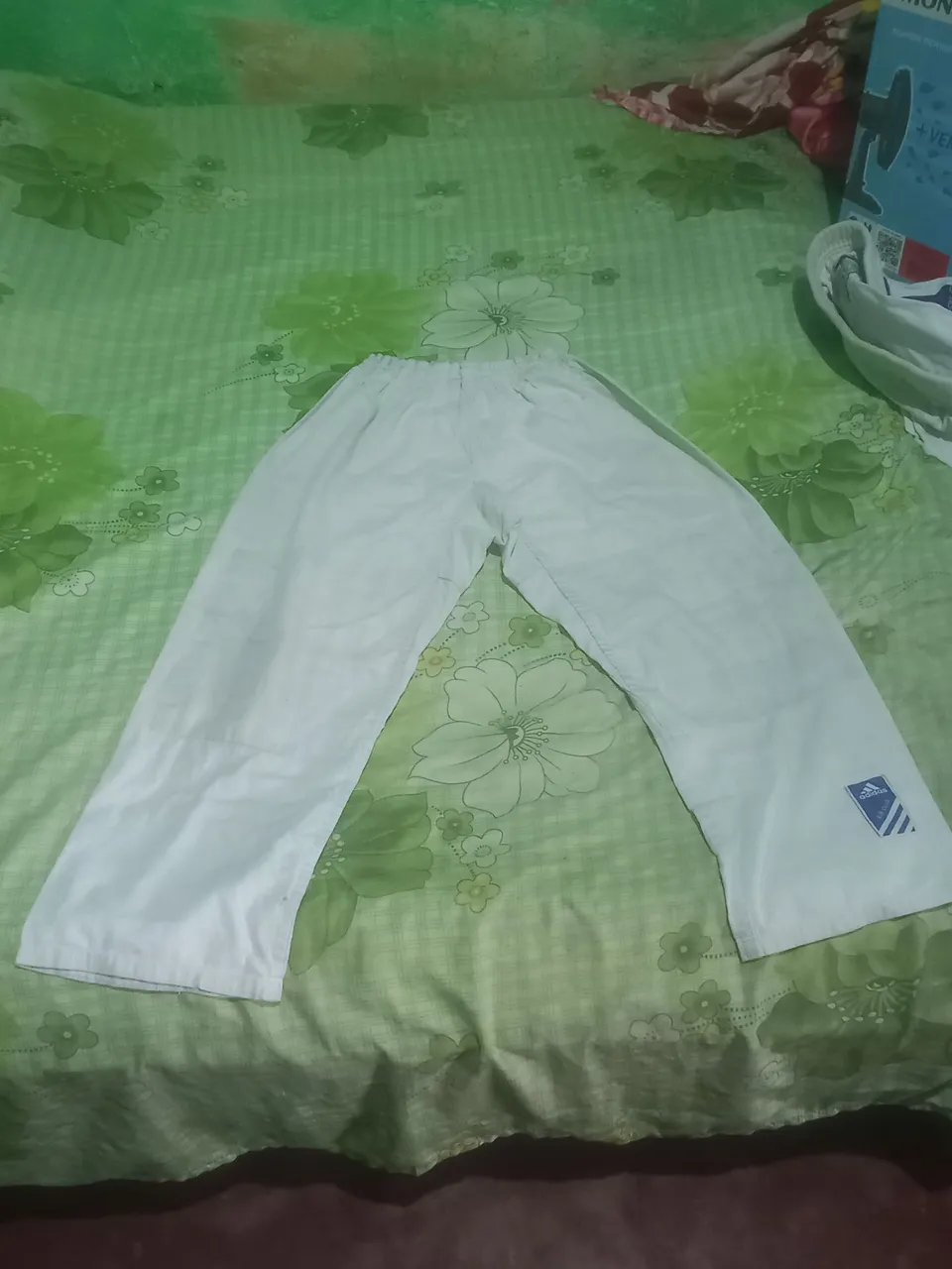 Calça de Treino Branca Adidas jiu-jitsu