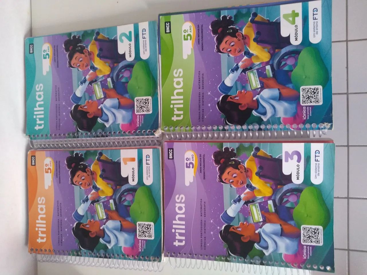 Livros didáticos trilhas 5º ano - 4 módulos - BNCC