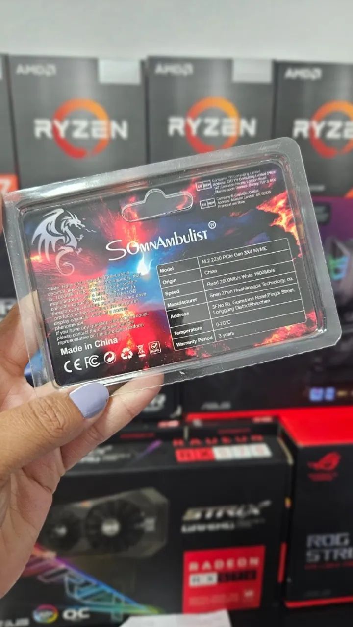 NVME SSD 128GB SomnAmbulist M.2 Pcle Gen 3x4 - Foto 2