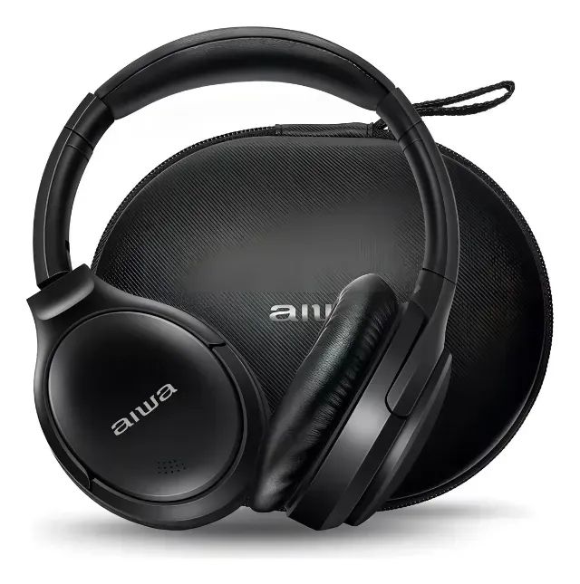 Fone de Ouvido Headphone AIWA HP-01-B Bluetooth ANC Alta Definição Preto
