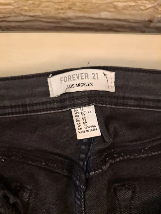 Calça Jeans Skinny Preta - Foto 2