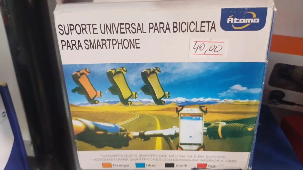 Suporte Universal para Celular e Bicicleta - Atomo