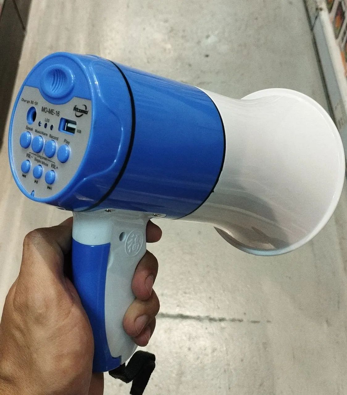 Megafone Gravador Amplificador Voz Autofalante USB - Foto 5