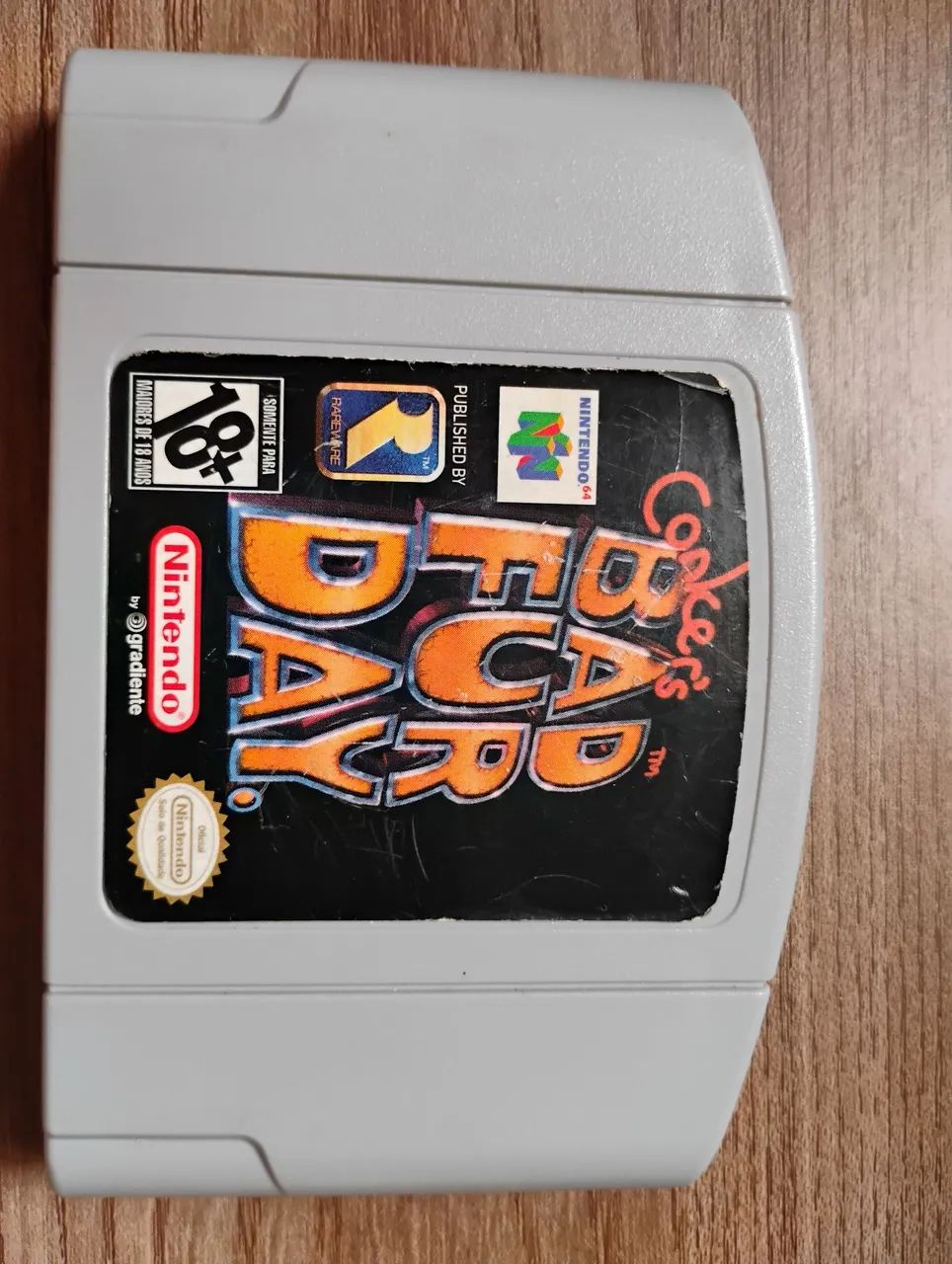 CONKER'S BAD FUR DAY - GRADIENTE NACIONAL JOGO CARTUCHO (CIB) ITEM DE QUALIDADE EXTREMA - Foto 2