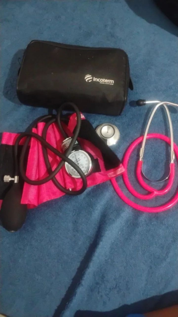 Kit Incoterm Aparelho de Pressão + Estetoscópio com Bolsa - Foto 3