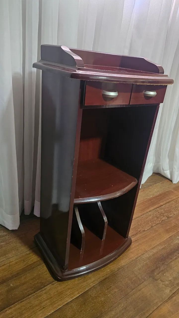 Mesa de Telefone em MDF com 2 Gavetas | Excelente Estado - Foto 2
