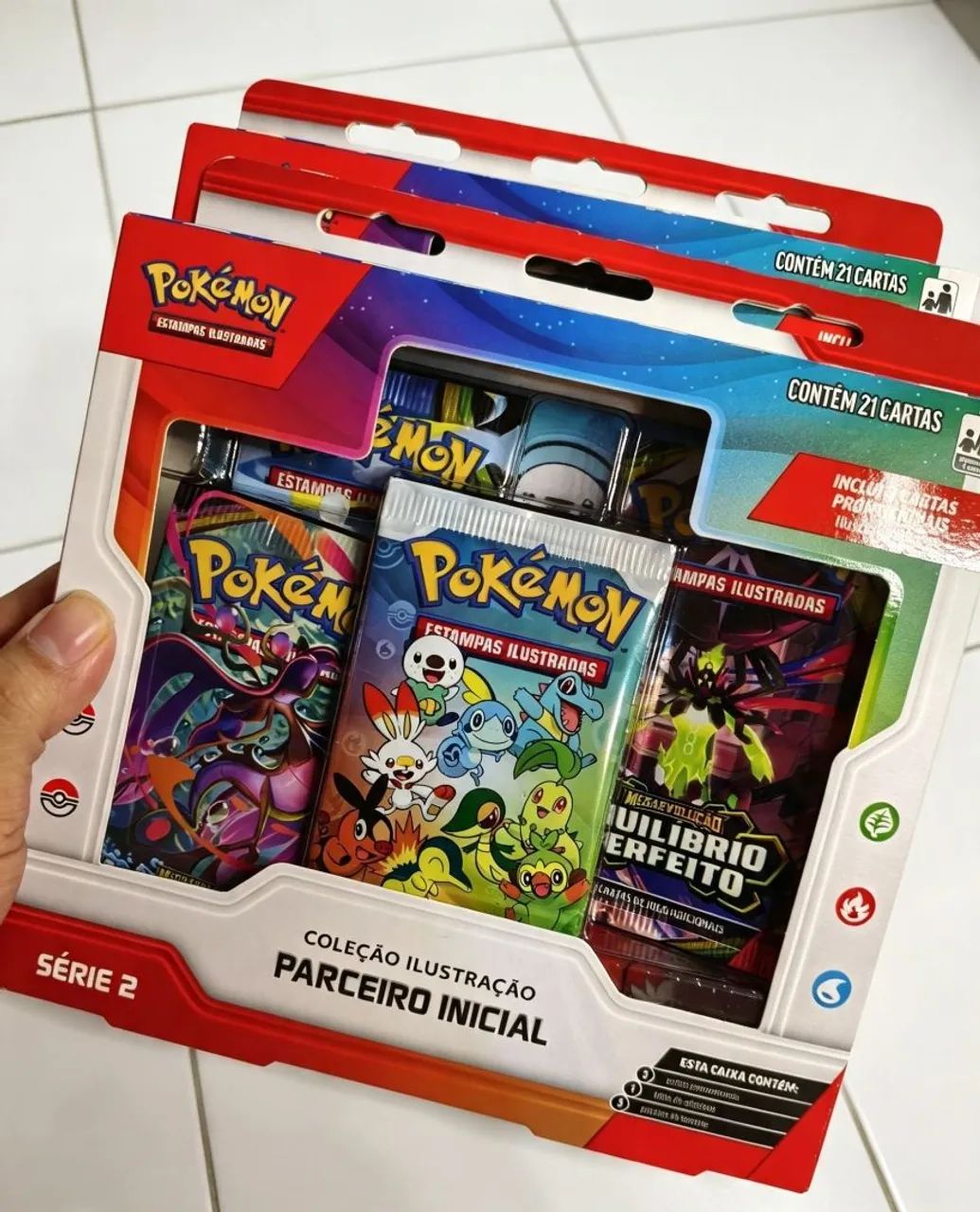 Box parceiro inicial série 2 pokémon 