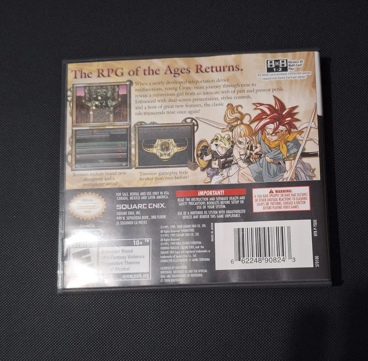 Jogo Chrono Trigger Nintendo Ds Original Cib Completo - Foto 4