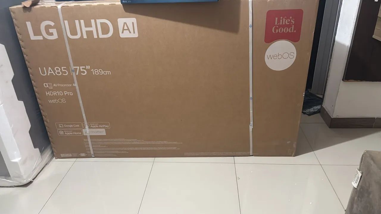 SMART TV LG 75 POLEGADAS UHD LACRADA COM NOTA E GARANTIA PELO FABRICANTE  - Foto 2