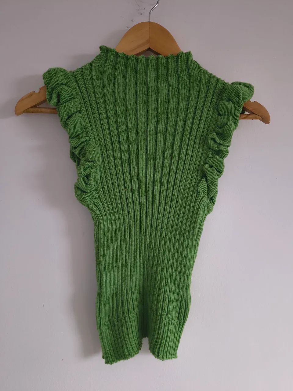 Blusa Verde Estilo Crochê