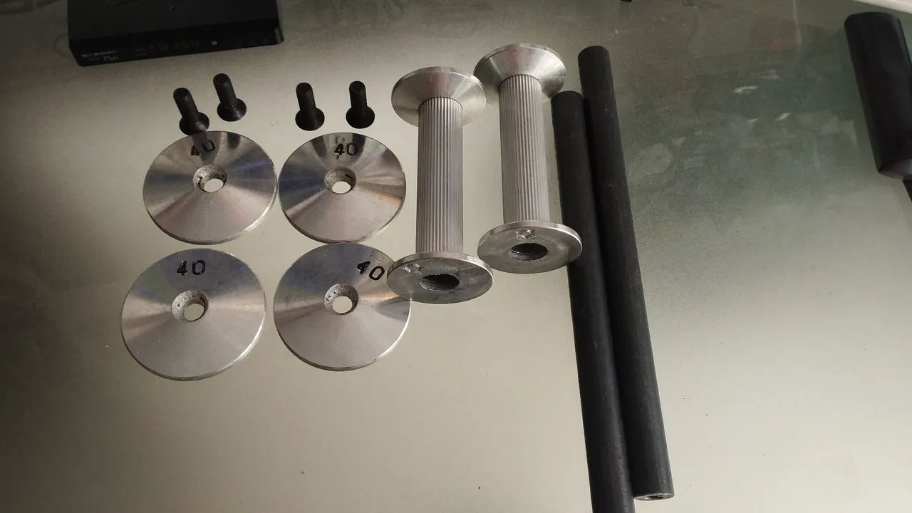 6 Paras Kit Dumbell montado pegada Recartilhada  - Foto 2