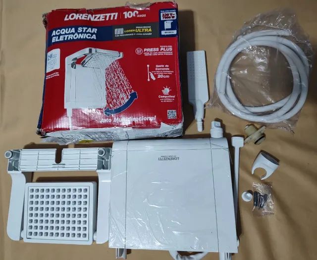 Chuveiro Eletronico Lorenzetti Acqua Ultra Star 220v 7800w Branco - Foto 2