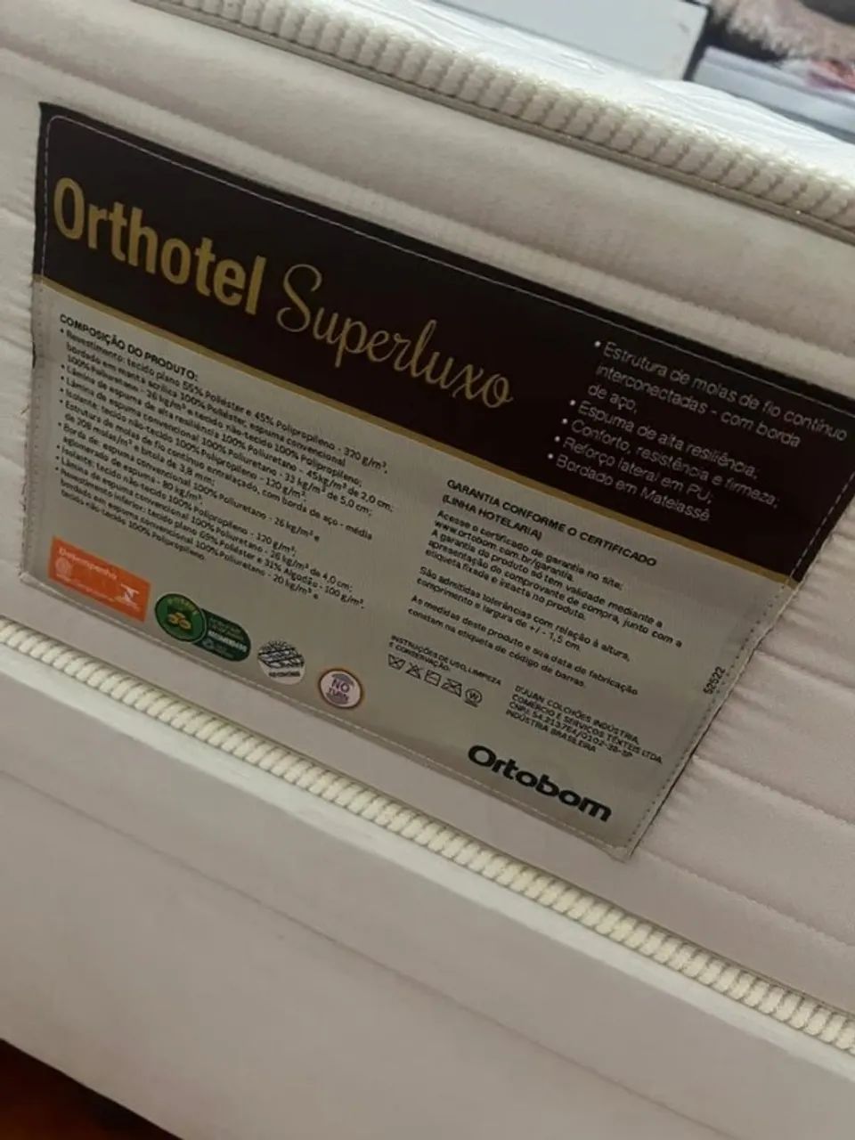 Colchão Casal Orthotel Superluxo®. - Bege. - 30x138x188cm. - Ortobom Colchões - Foto 2