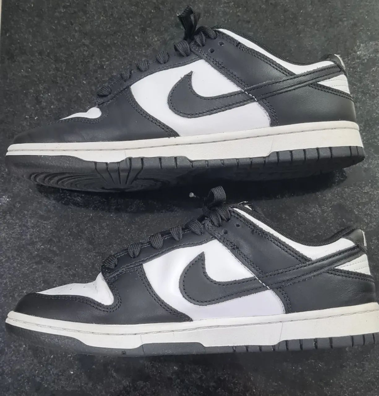 Tênis Nike Dunk Low Panda Preto e Branco Tam 39  - Foto 4