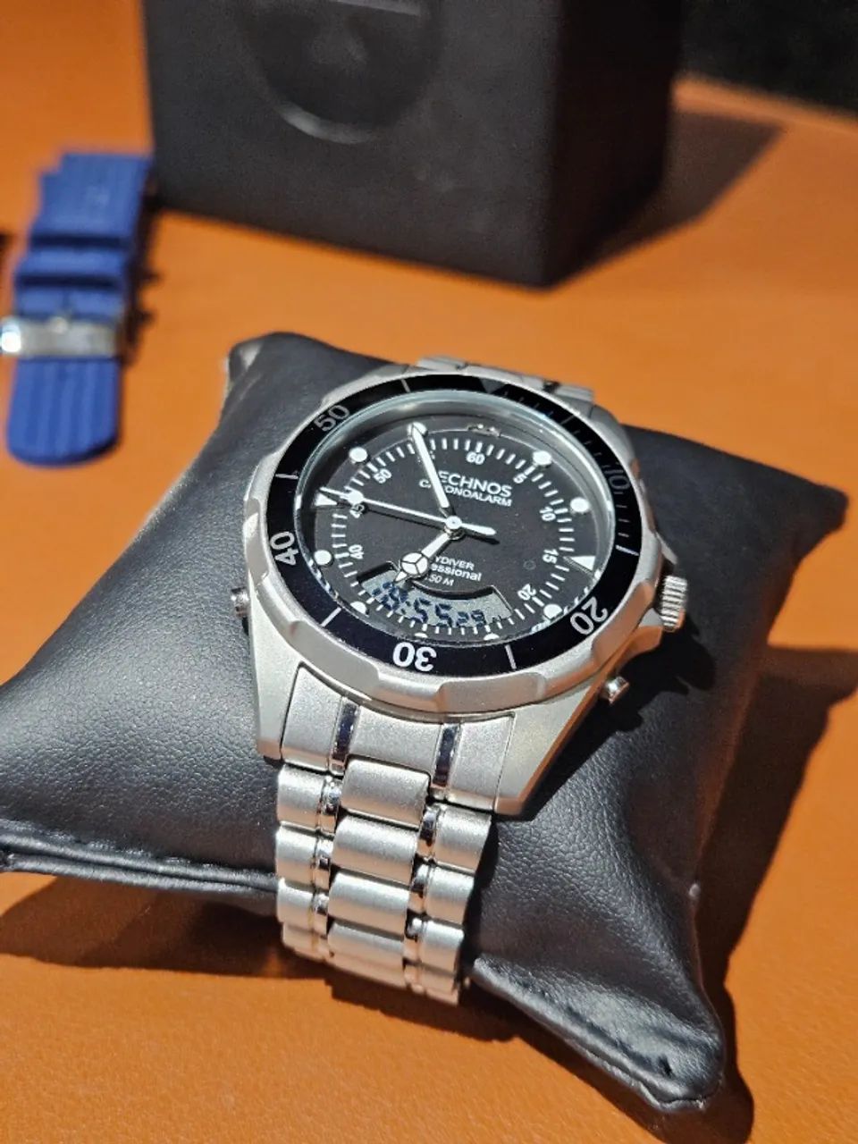 Technos Skydiver 2026 40mm Preto - Foto 3
