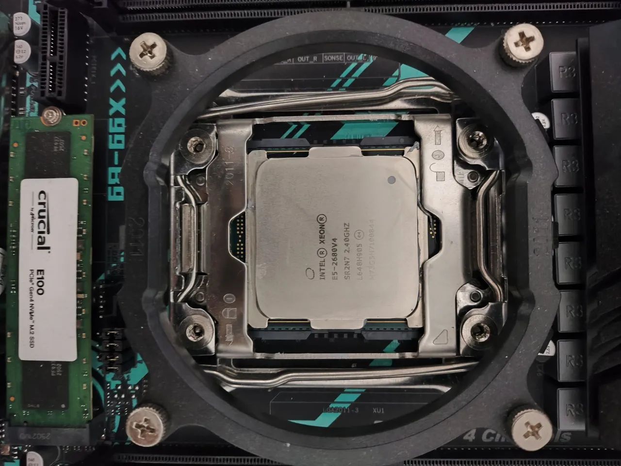 Kit Placa-mãe X99-B9 + Intel Xeon E5-2680 V4 - Foto 2