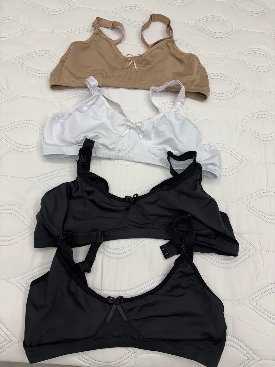Camisola de amamentação com robe e sutiã de amamentação  - Foto 2