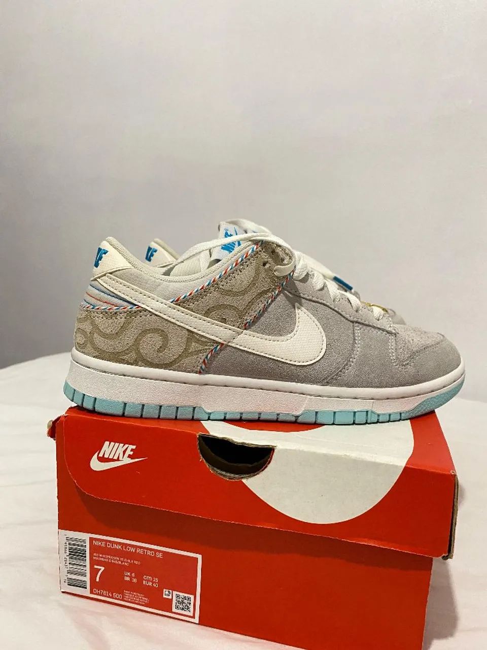 Nike dunk low barber shop grey - Foto 2