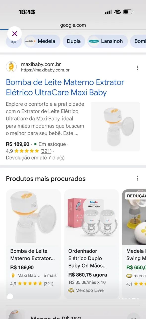 Bomba elétrica- Leite materno - Foto 5
