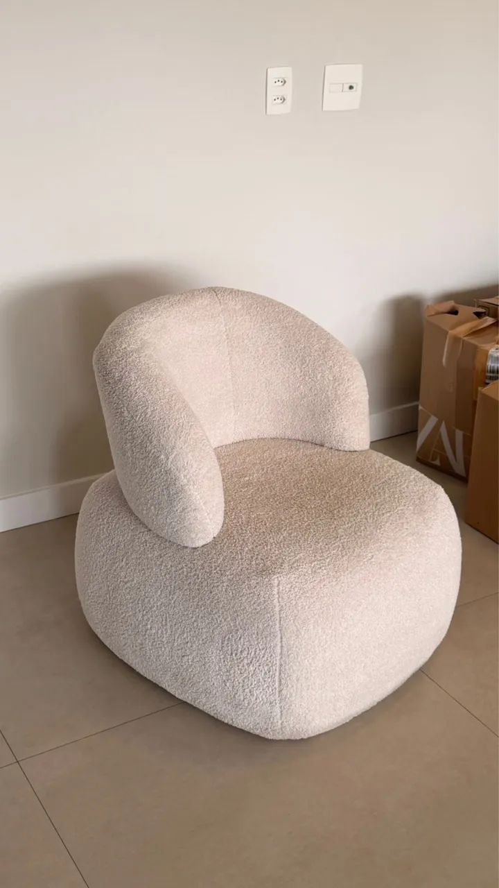 Poltrona Boucle Theodora Home - Foto 4