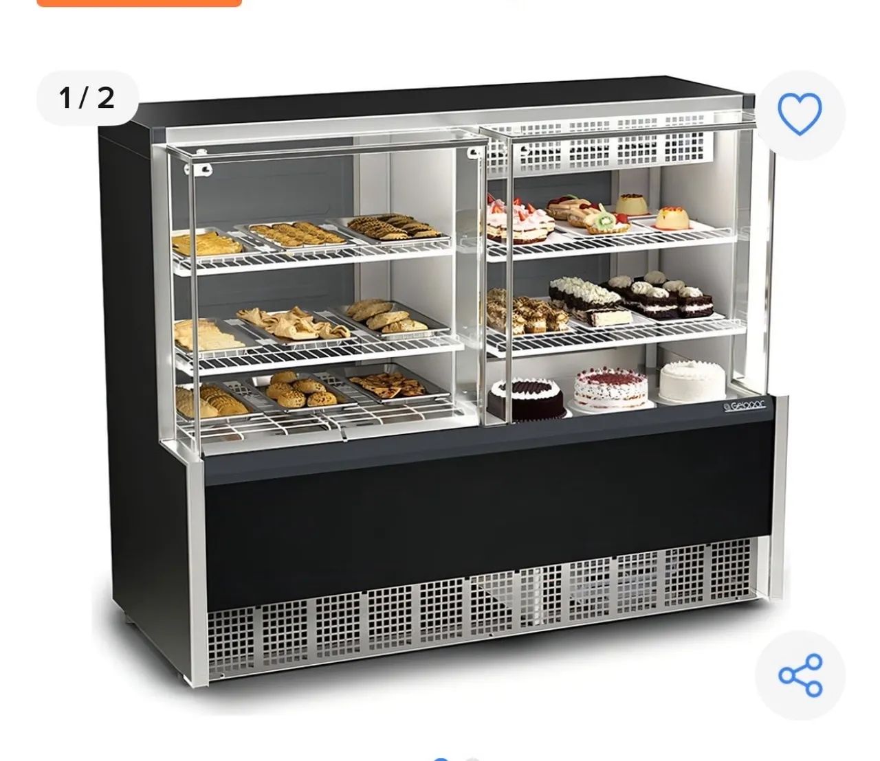 Expositor frío e quente