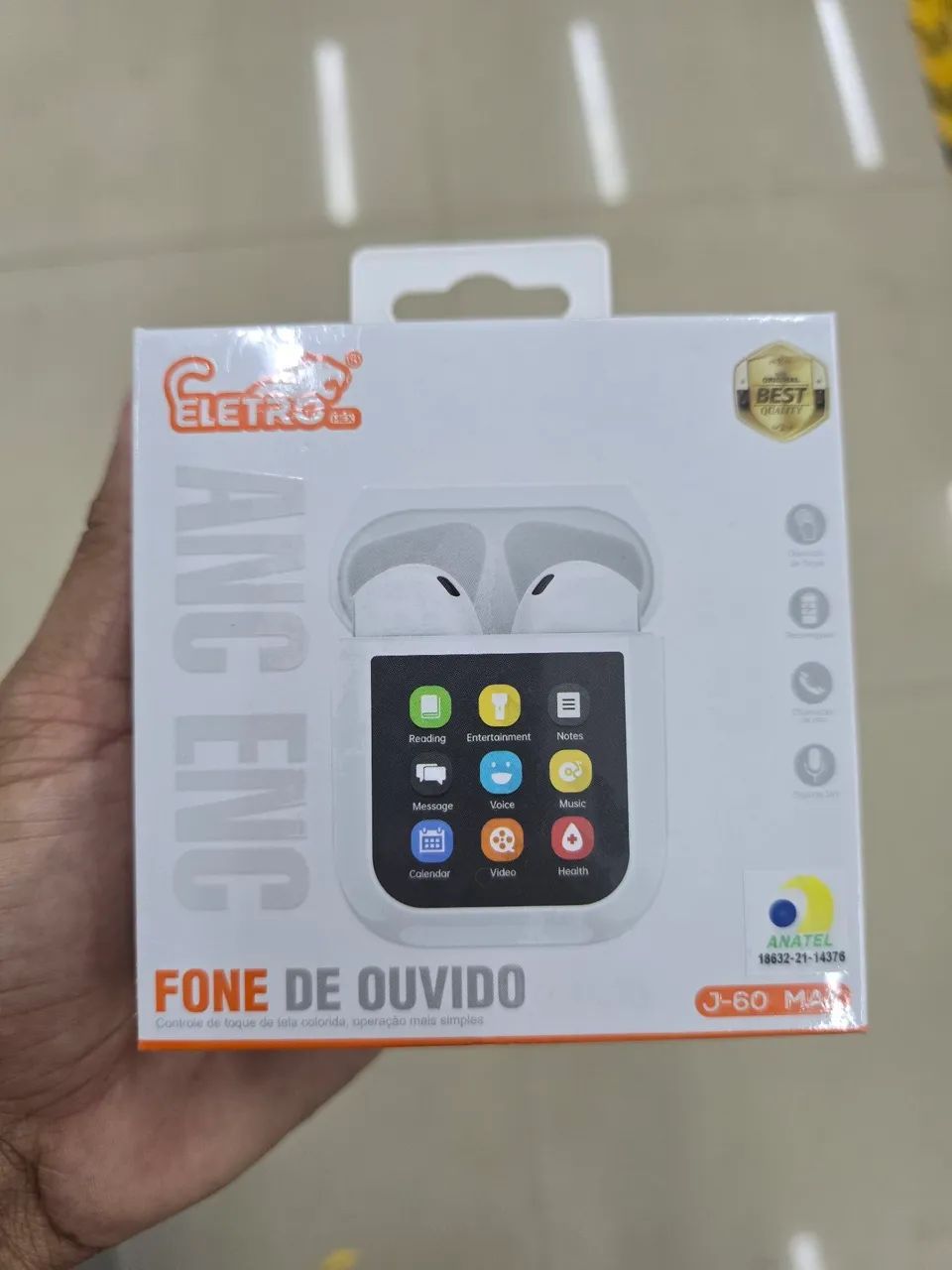 Fone de ouvido Bluetooth 