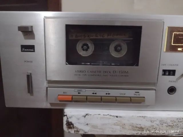 raro tape deck sansui  modelo D - 150M  funcionado perfeitamente